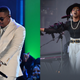 Nas performs during the 62nd Annual Grammy Awards on January 26, 2020; Ms. Lauryn Hill performs on the third day of the Glastonbury Festival of Music and Performing Arts on June 28, 2019.